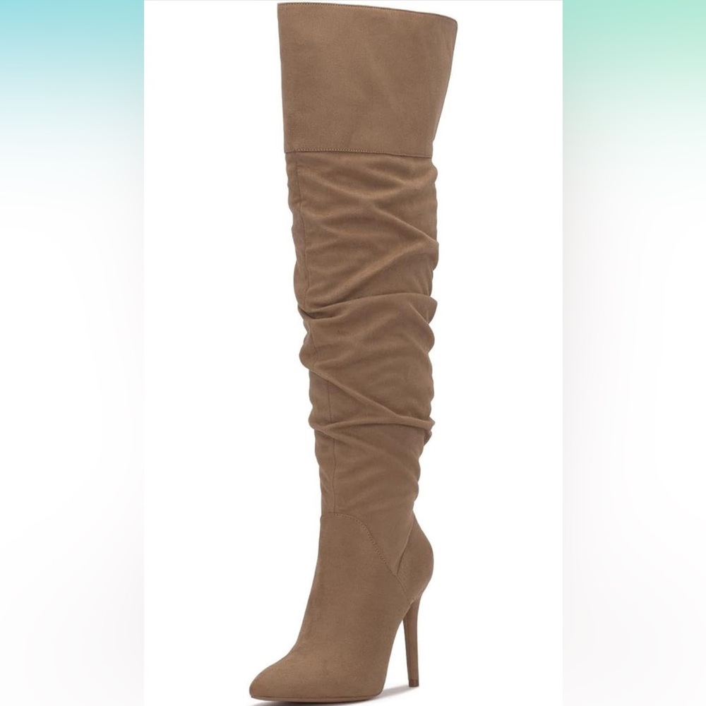 Jessica Simpson Anitah Suede Style Knee High or OTK Stiletto Boot NIB 7.5M/38